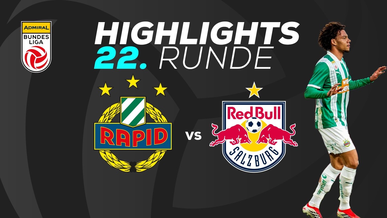 SK Rapid - FC Red Bull Salzburg 22. Runde ADMIRAL Bundesliga 2025/26
