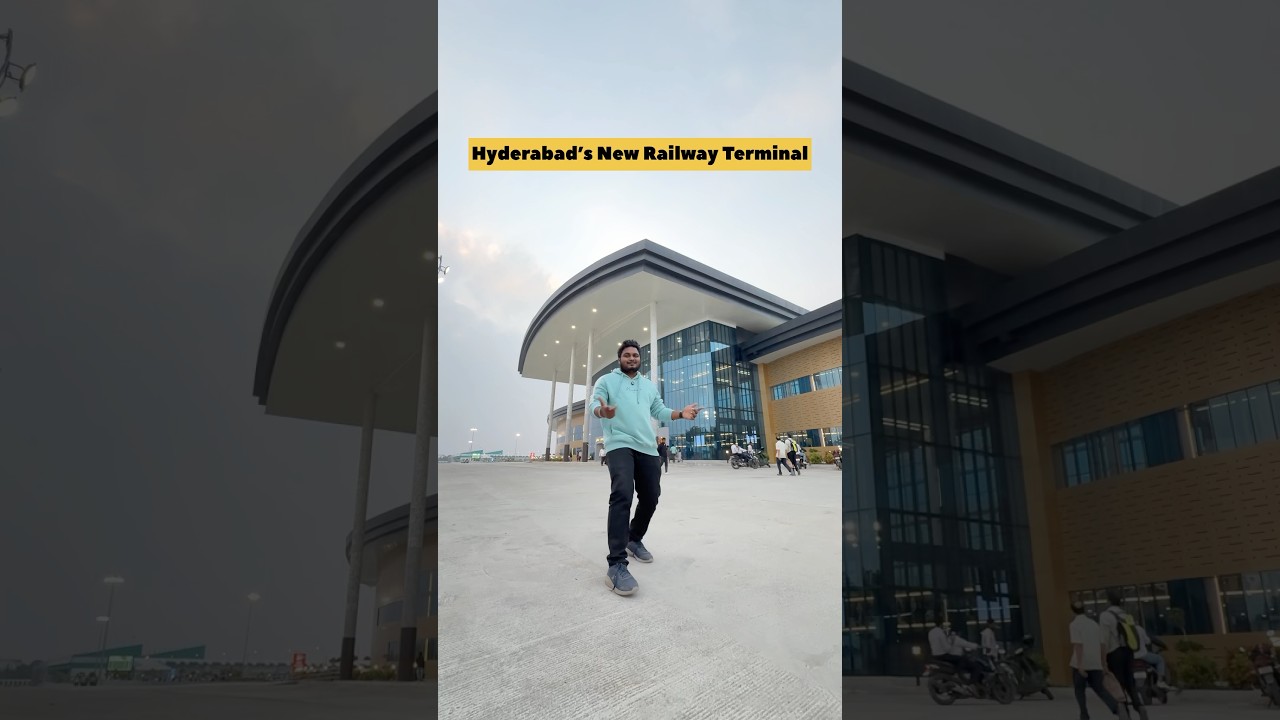 Cherlapally Railway Station - Hyderabad New Terminal 🚂🔥 #shorts #hyderabad #railway