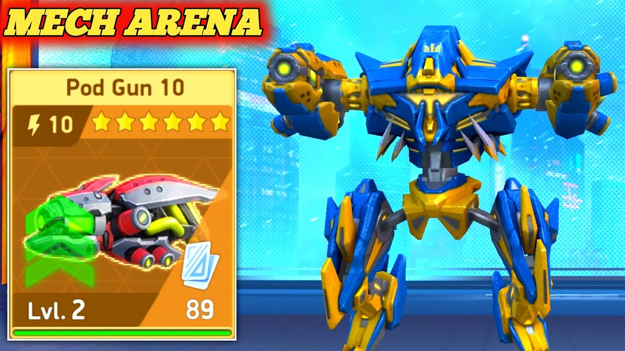 Hemlock with Pod Gun 10 Gameplay - Mech Arena
