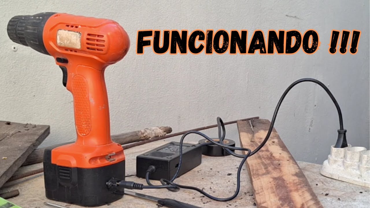 COMO LIGAR UMA PARAFUSADEIRA DIRETO NA FONTE DE ENERGIA!
