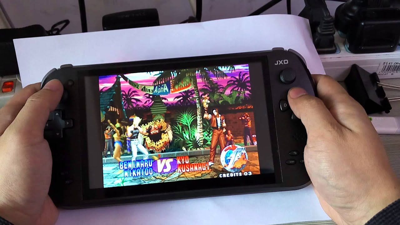 Gameplay on JXD S7800B-KOF97 The King of Fighters(PSP/PS2) Combos