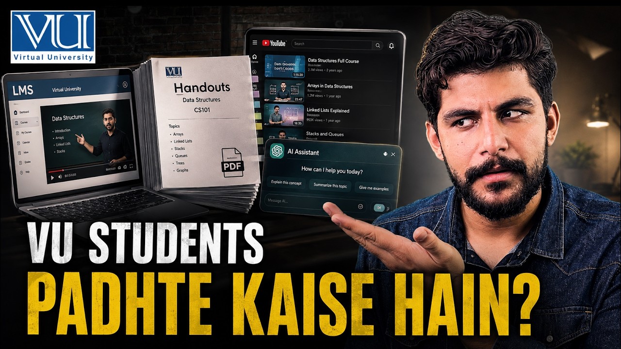 Virtual University Students Actually Study How  VU Students Ka Study System