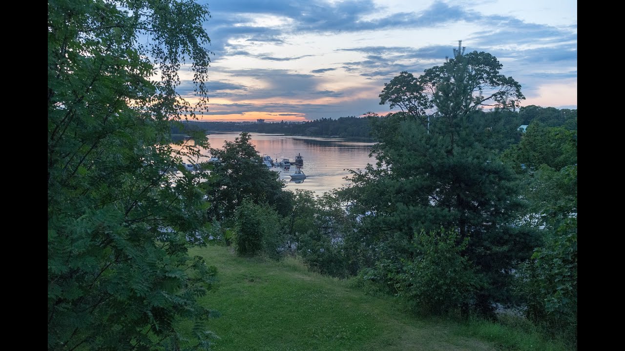 Sweden , Stockholm walks - Visiting the beautiful city park Bellevue 4K #41