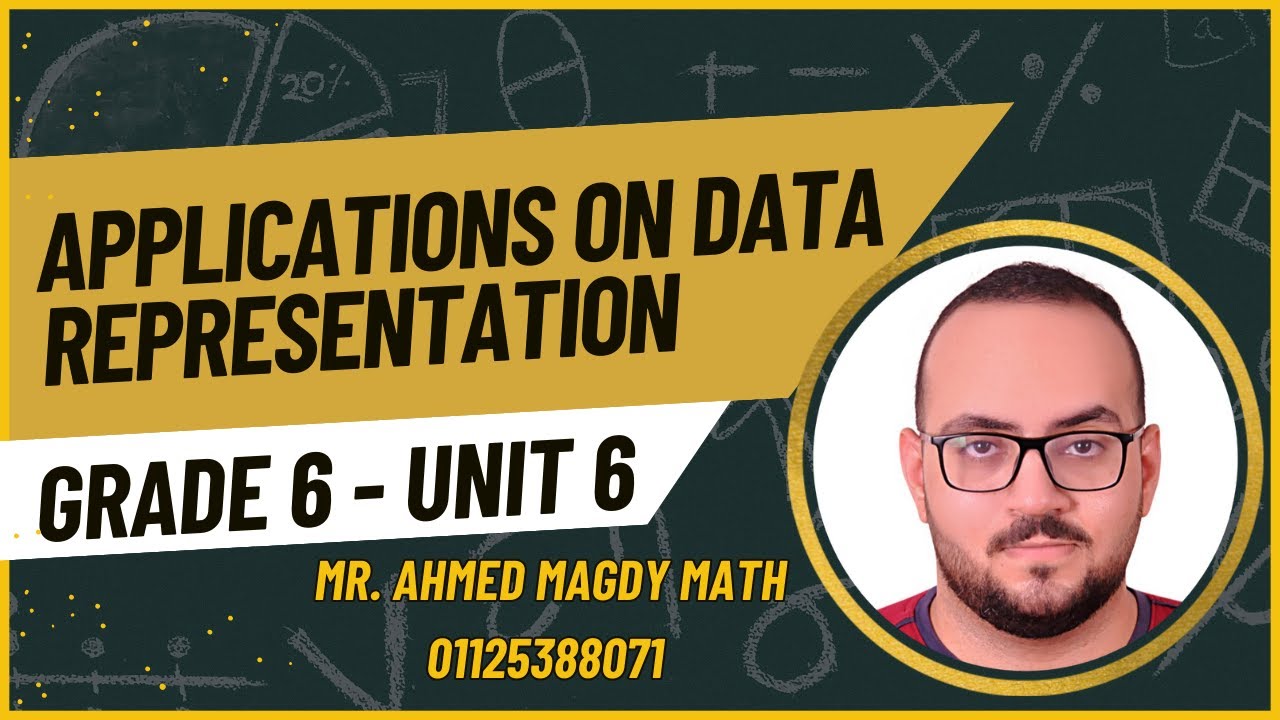 Grade 6 Math: Unit 6, Lesson 5 - Applications on Data Representation - mr. ahmed magdy