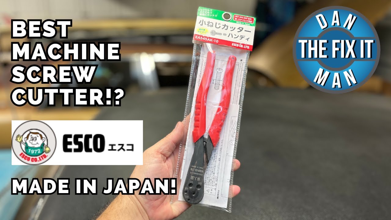 Best Machine Screw Cutter?  Made in Japan!  Easy Cut - One Step - No Deburring Needed! Esco Co. LTD.