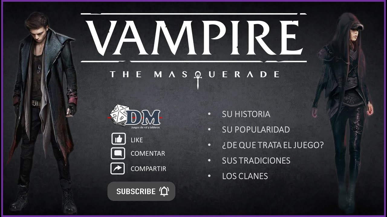 VAMPIRO LA MASCARADA | Su HISTORIA y POPULARIDAD| Juego de rol