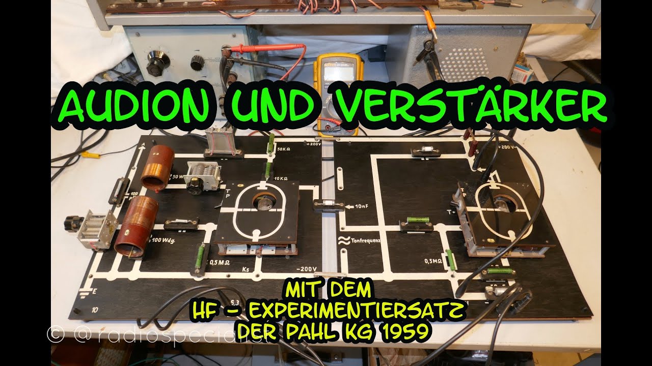 Audion mit NF-Verstärker - Experiment für den Physikunterricht
