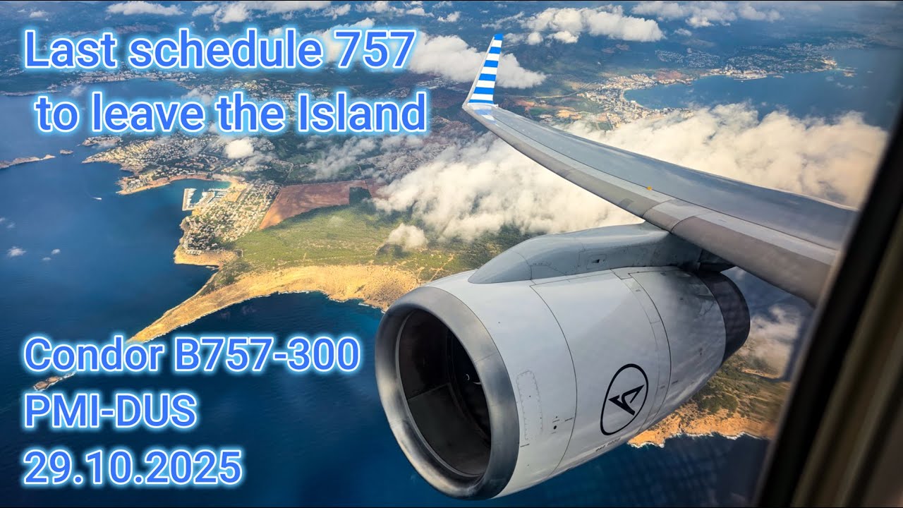 Condor's Final 757 flight from Palma to D&uuml;sseldorf