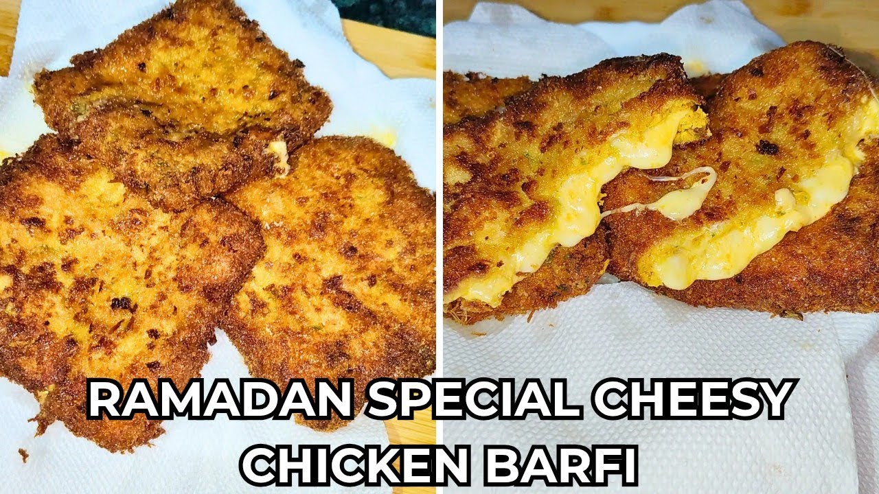 Ramzan Special Starter| Cheesy Chicken Barfi Recipe| Shahnaz Kitchen 
