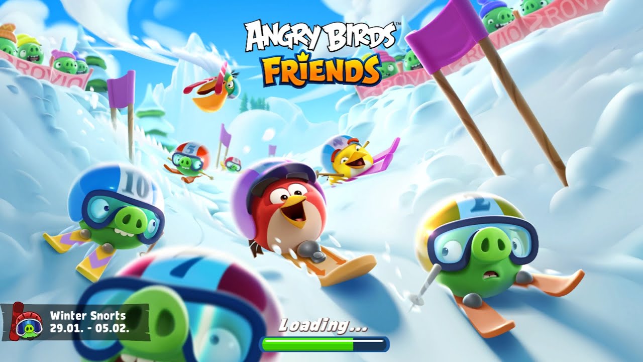Angry Birds Friends. Winter Snorts 4 (04.02.2026). 3 stars. Passage from Sergey Fetisov