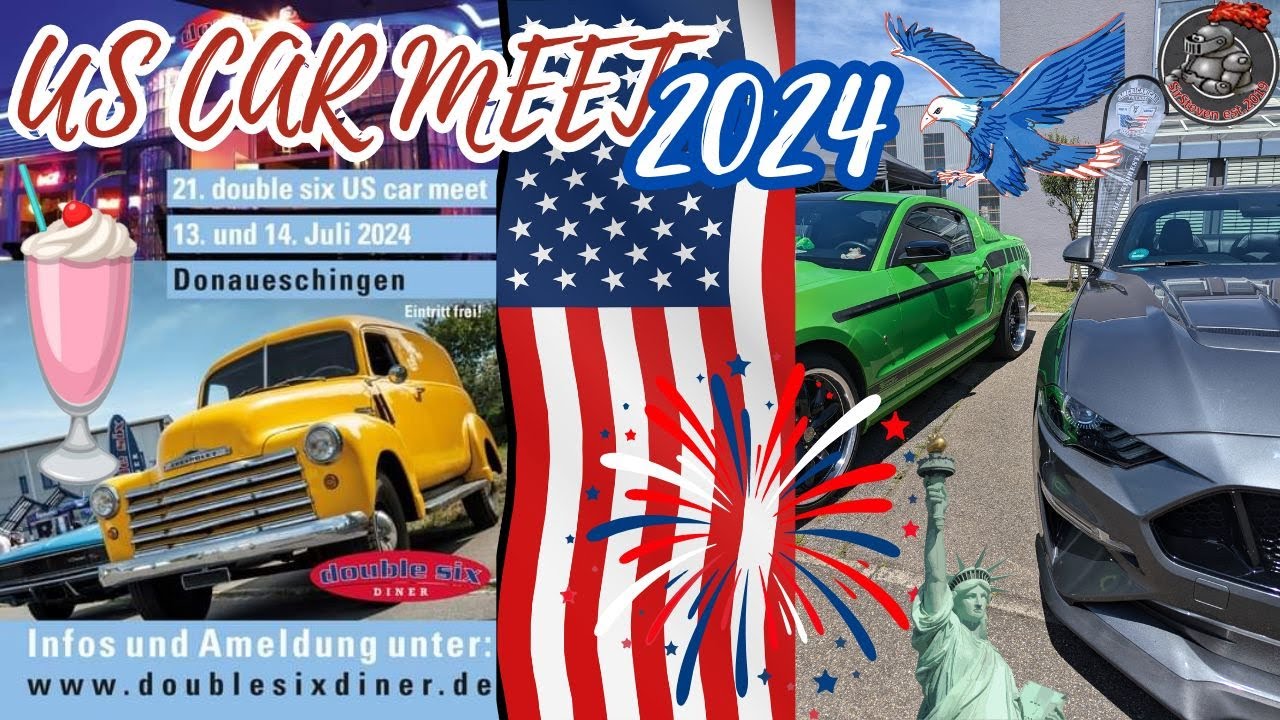 US Car Meet beim Double Six Diner in Donaueschingen 2024 (US-Car-Treffen)