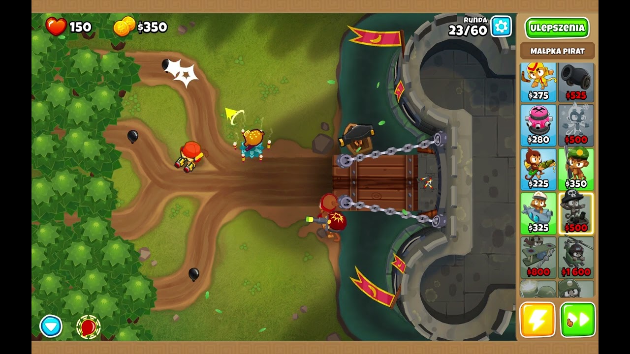 BloonsTD6 Mroczny Zamek [UMIARKOWANY] Przejście gry 60lvl