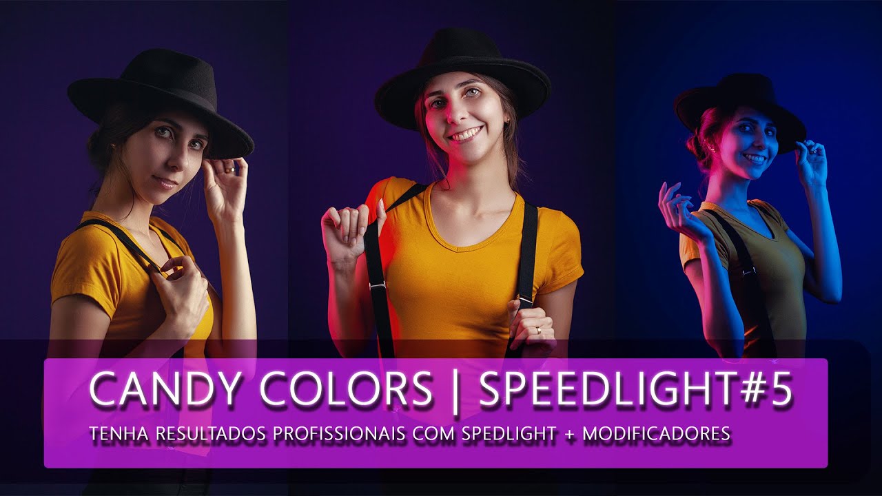 Retratos coloridos - Candy Colors - Fotografia na prática - #softbox ou #octabox #comigo #octo