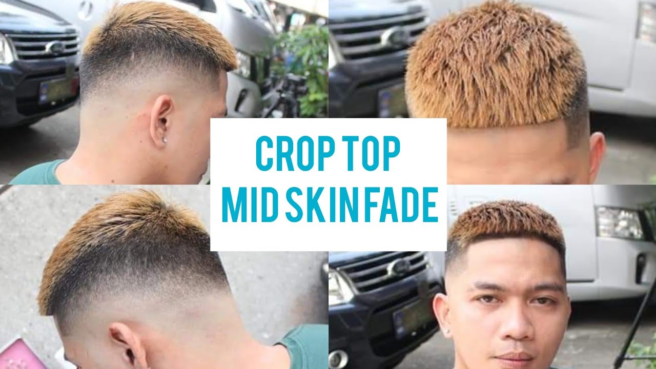 haircut :Crop Top Mid skin Fade TuTorial Step by Step (jhun panglao)