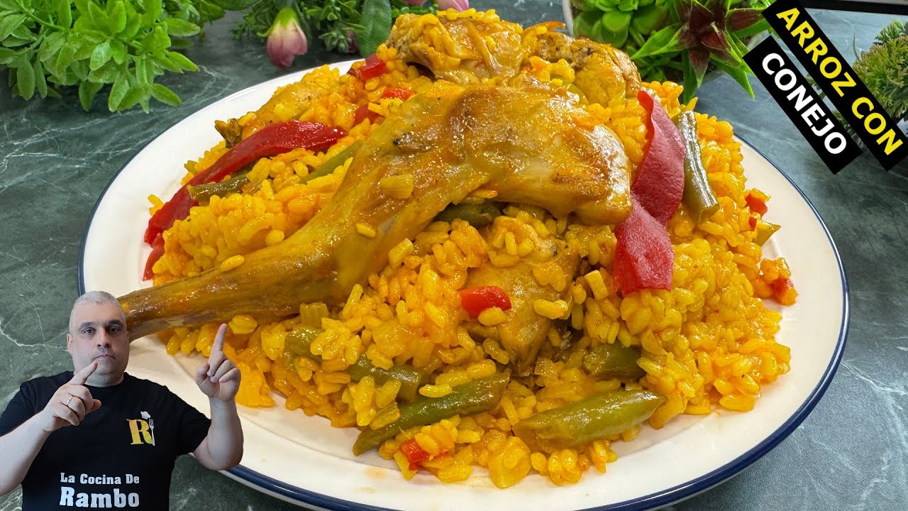 ARROZ con CONEJO Receta Paso a Paso 🤩 FÁCIL Y RÁPIDO!!!!😋 BRUTAL