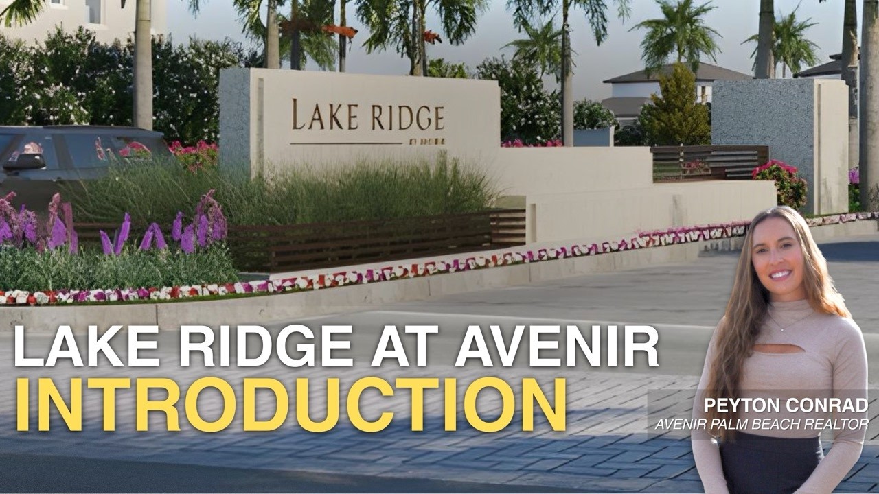Lake Ridge at Avenir Introduction | WL Homes at Avenir, Palm Beach Gardens, Florida
