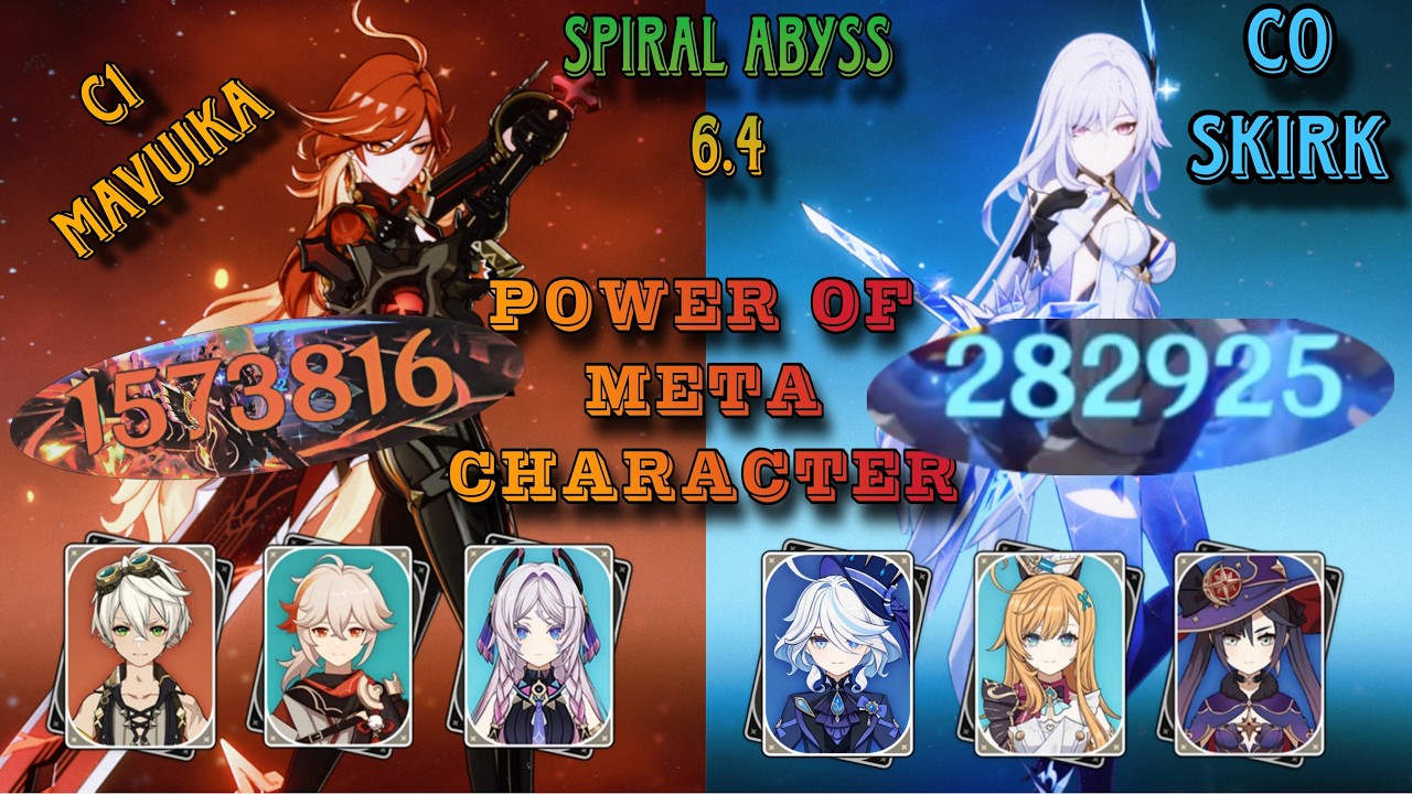 SPIRAL ABYSS 6.4 | MAVUIKA MELT | SKIRK FREEZE | GENSHIN IMPACT | LUNA V