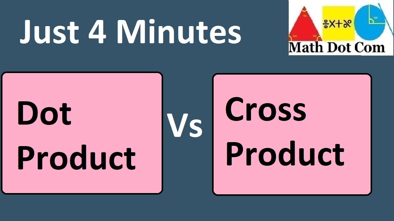 6 Differences between Dot Product and Cross Product (2021) | Math Dot Com