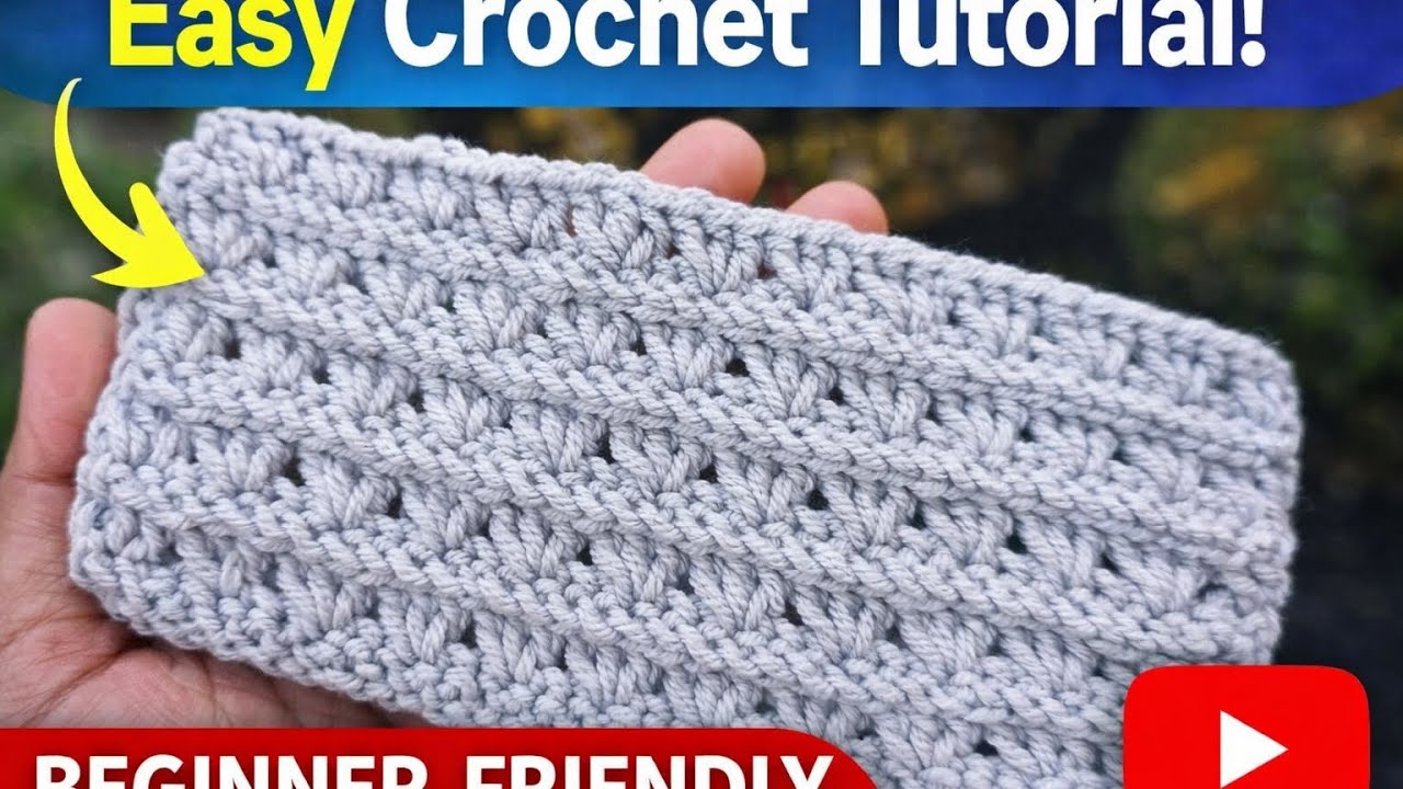 This beautiful stitch is perfect for baby blankets!🤩✨😍 Crochet pattern 