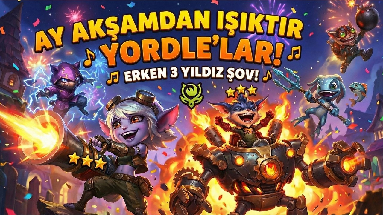 AY AKŞAMDAN IŞIKTIR YORDLE'LAR YORDLE'LAR! 🎶💣 Tristana, Rumble & Ziggs Şov!