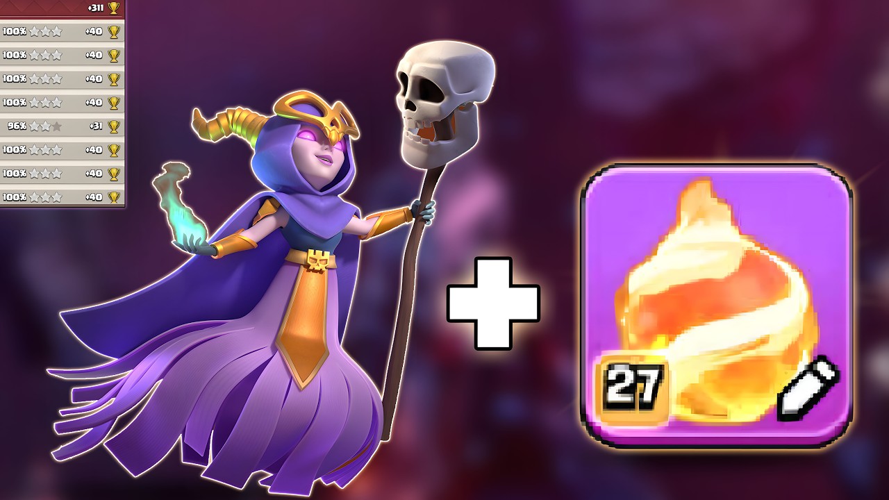 New Legend League Attack Strategy Fireball + Super Witch | Clash of Clans