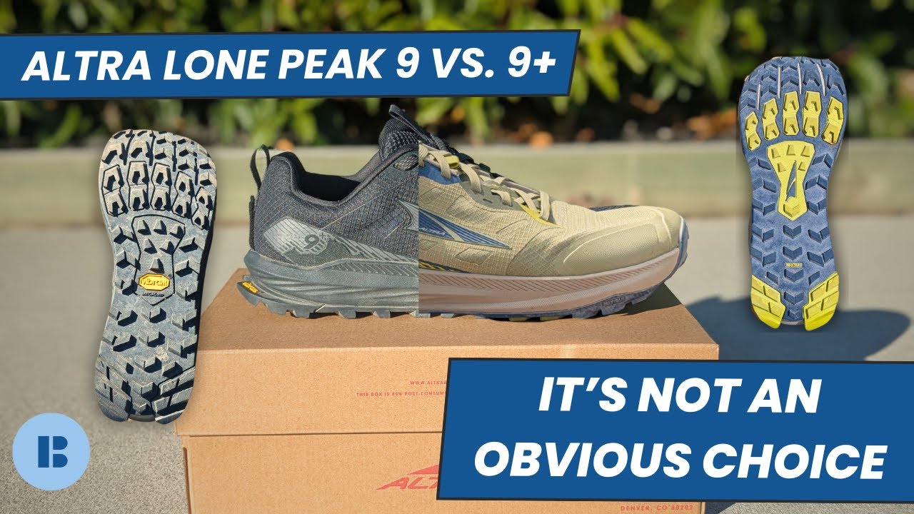 Altra Lone Peak 9 vs. 9+ - Is the Vibram worth $15 more?