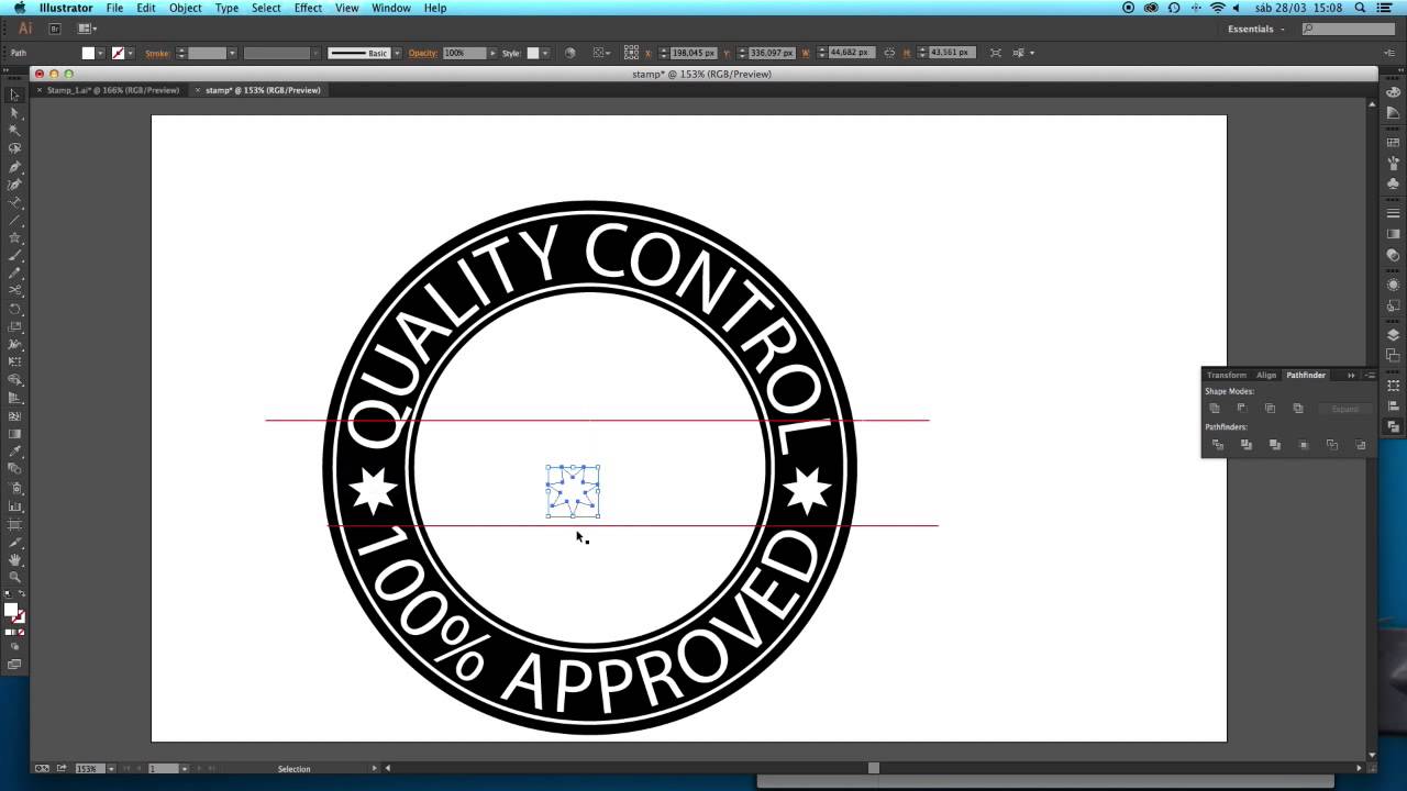 Adobe Illustrator tutorial: How to make a stamp
