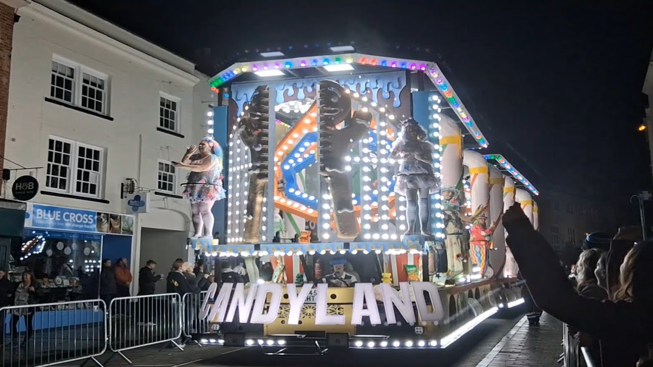 Wells Carnival 2025 Time For Tea, Candyland, Announcer And Collection Cart