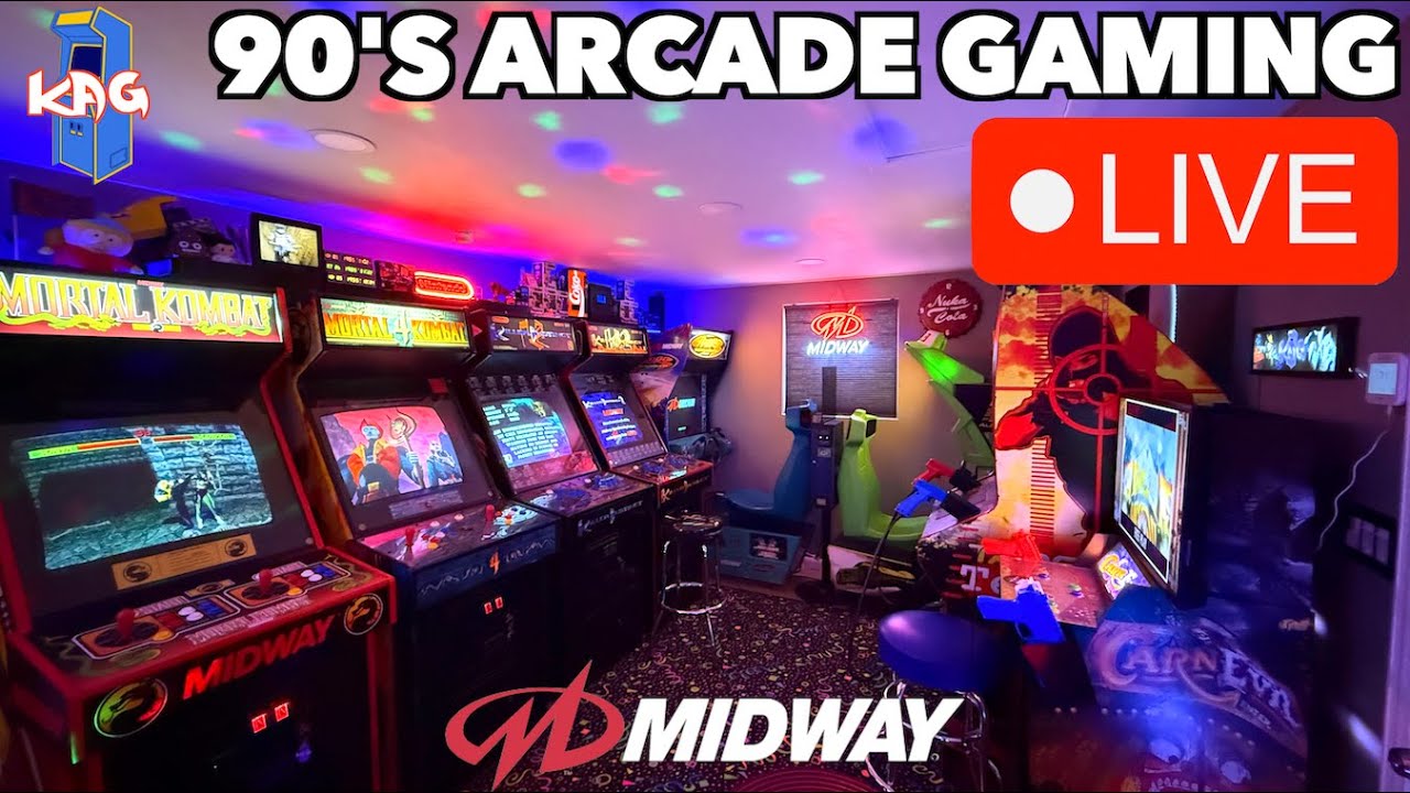 LIVE From My Backyard Arcade! | Playing Mortal Kombat, Killer Instinct & More!