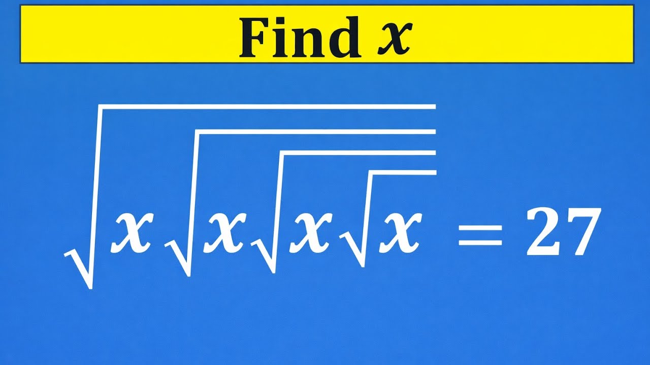 Solve This Equation Fast! || Can You Find x?