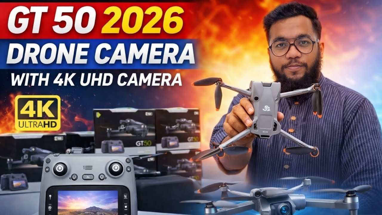 ২০২৬ সালের লেটেস্ট GT 50 ড্রোন! প্রফেশনাল 4K সিনেমাটিক শট এখন হাতের নাগালে।🔥#channel #drone #foryou 