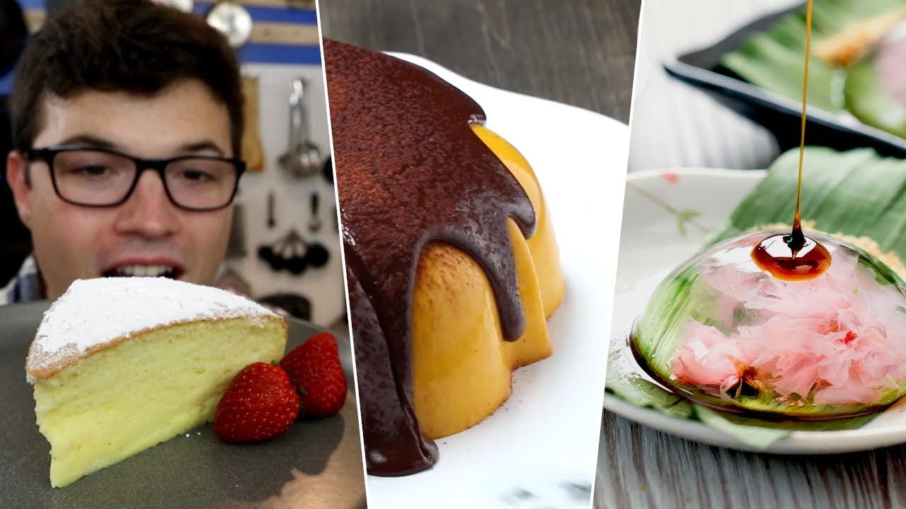 I Tested the Most Amazing Japanese Desserts - Jiggly Cheesecake, Raindrop Cake, Pumpkin Pudding