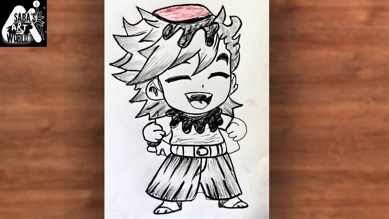 Cute Chibi Denji Drawing | Chainsaw Man Pencil Sketch Timelapse | Easy Anime Art