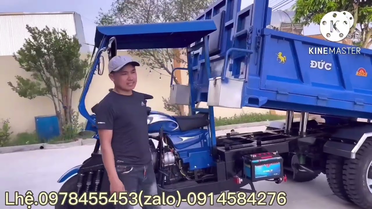 Mẫu Xe Ba Bánh Máy Dầu Kubota Tải Trọng 5-6Tấn Cho Cả Nhà Tham Khảo.Cơ Khí Đức Ninh