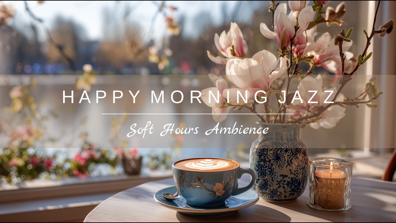 Cozy Spring Morning by the Window ☕ Smooth Jazz Ambience | Relaxing Coffee & Magnolia Vibes