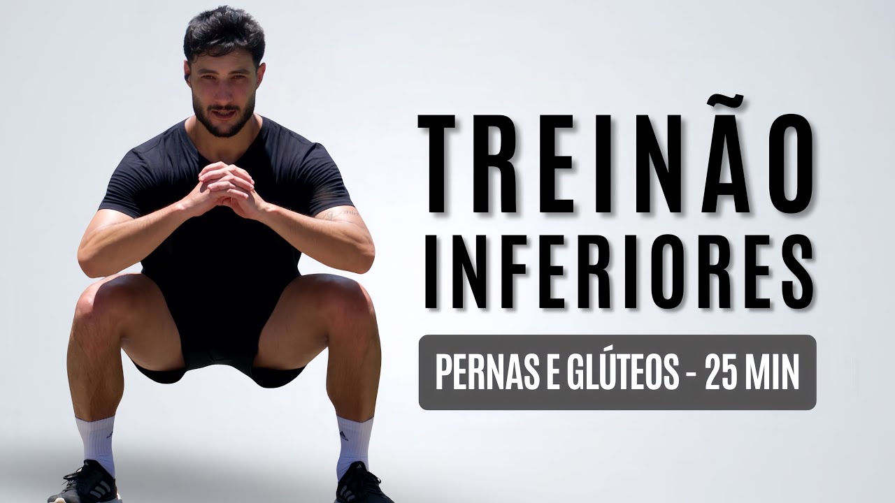 Treino de pernas e gluteos em casa sem equipamento - Hipertrofia e queima de gordura
