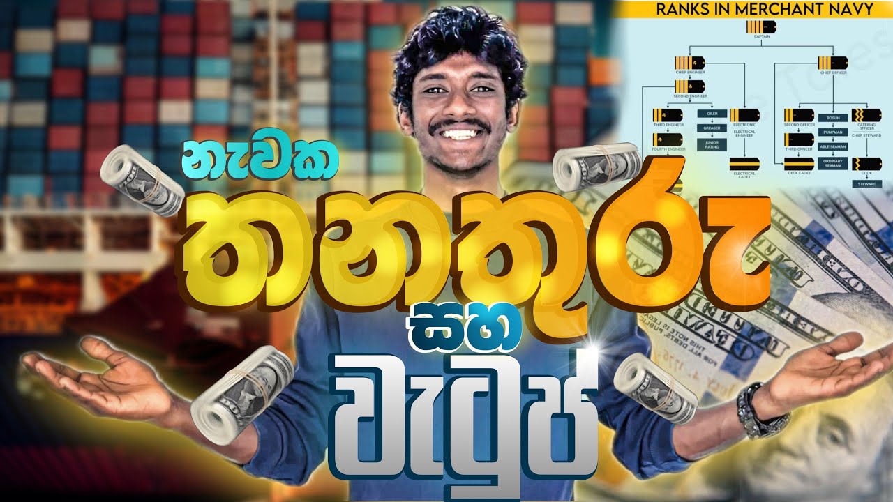 නැවේ තනතුරු සහ ලක්ශ ගණන් පඩි 😁| Ship Ranks And Saleries 😁🚢 | නැවේ කතාව 034 🚢❤️ #seafarerlk #sinhala