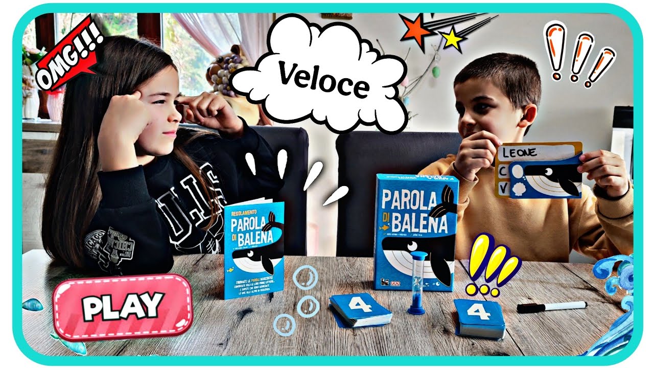 Parola di Balena 🐳 Telepatia + parole = divertimento garantito ! 🐳 #family #games #play 