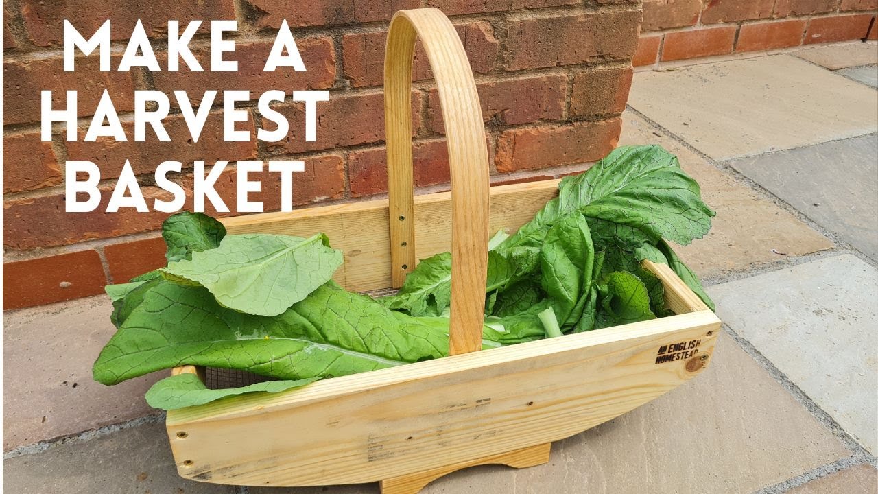 Making A Harvest Basket - Part 1 - Mesh Bottomed - Reclaimed Timber