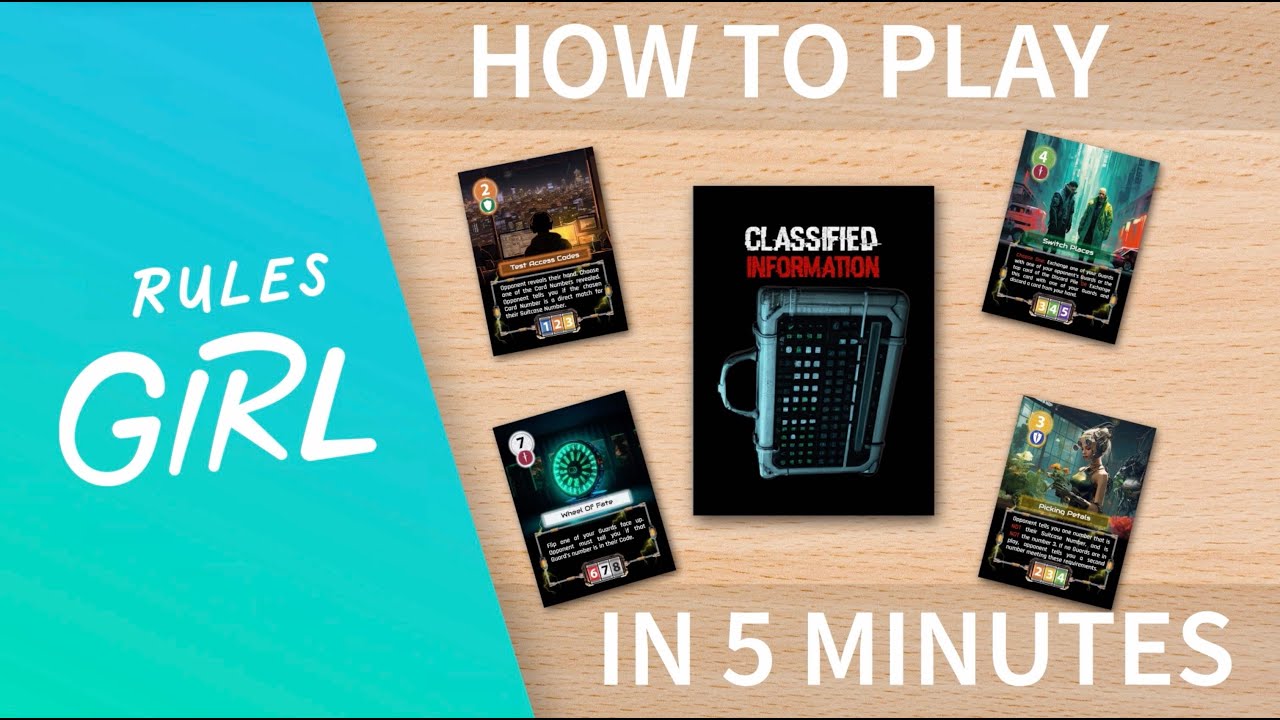How to Play Classified Information in 5 Minutes - Rules Girl