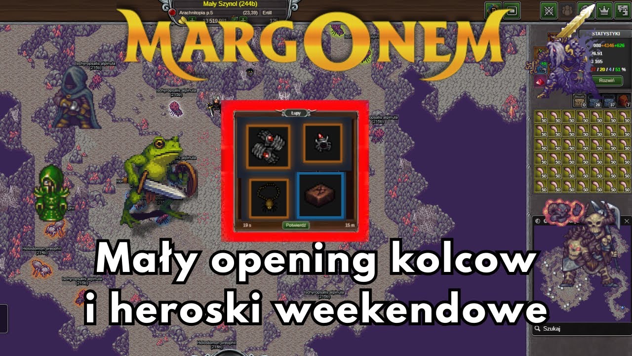 MAŁY OPENING KOLCÓW I HEROSKI WEEKENDOWE! Margonem Zapowiedź LIVE w niedziele!