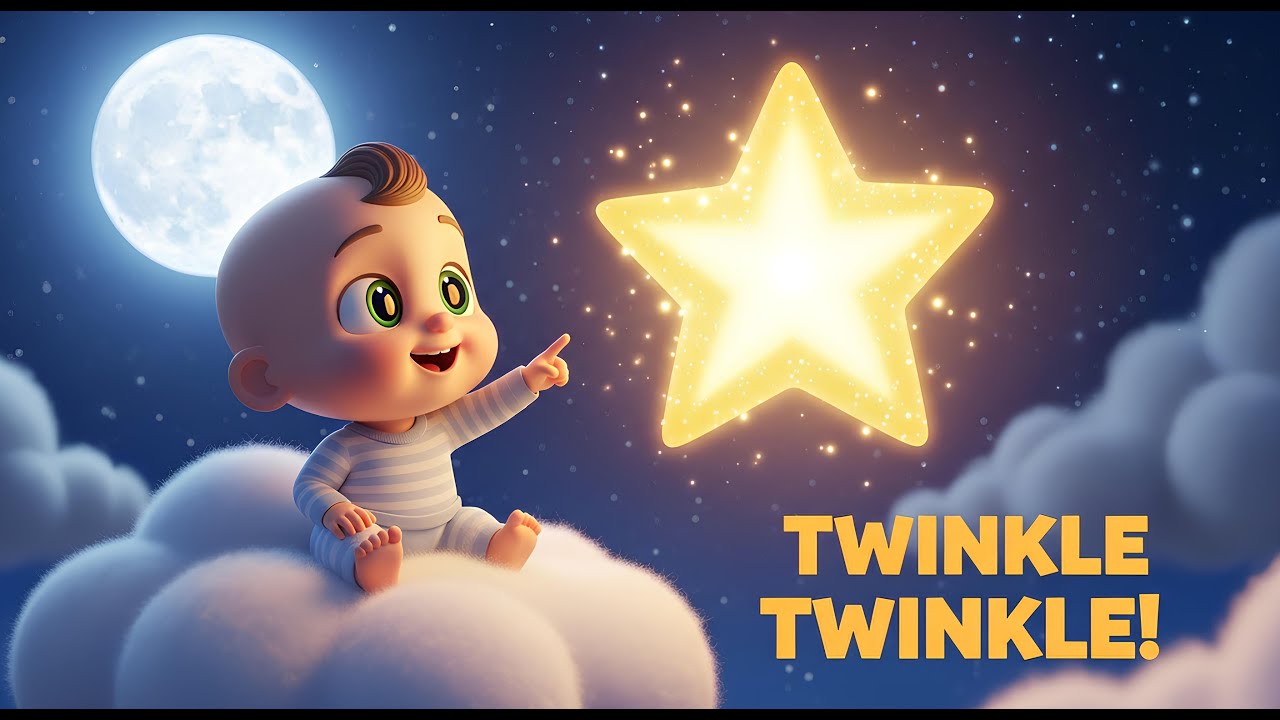 «Мерцай, мерцай, маленькая звёздочка» 🌟 | 3D детские песенки и колыбельные | Песенки и колыбельны...