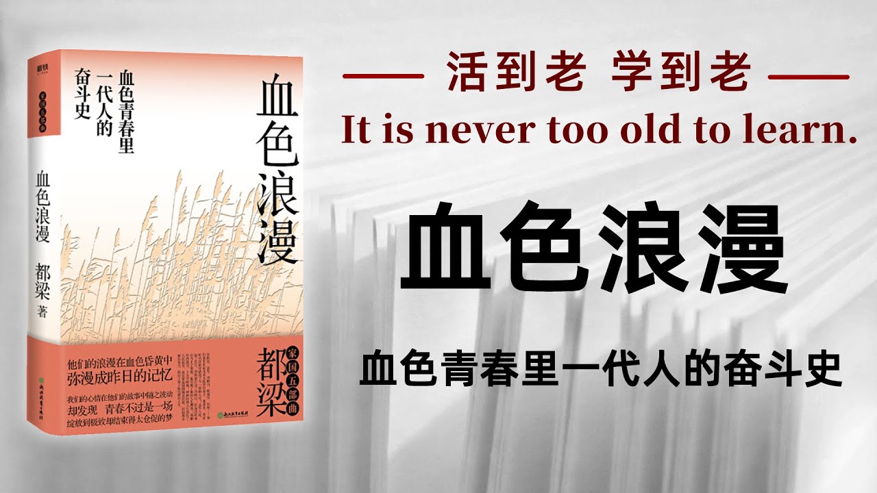 好书解读：《血色浪漫》作者：都梁 【书海拾慧】