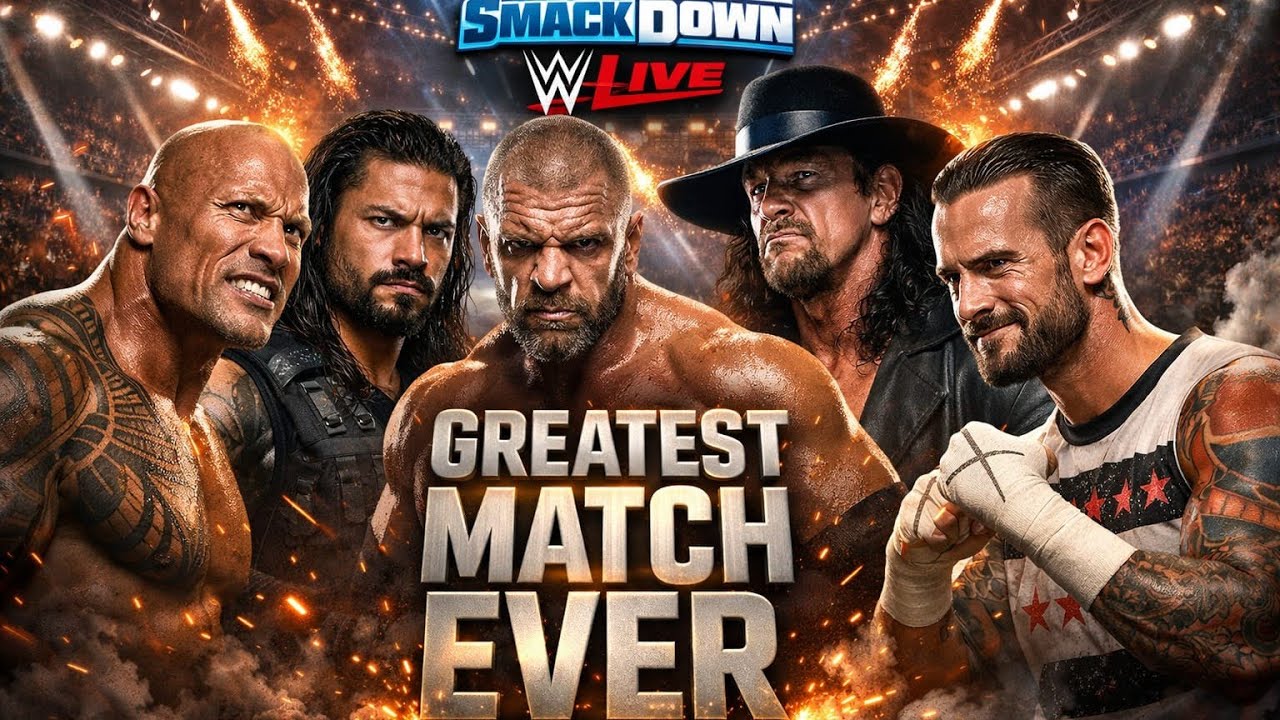 WWE Live | SmackDown | Greatest Match Ever ps5 Game play #rock #tripleH #undertaker 2k26 wrestling