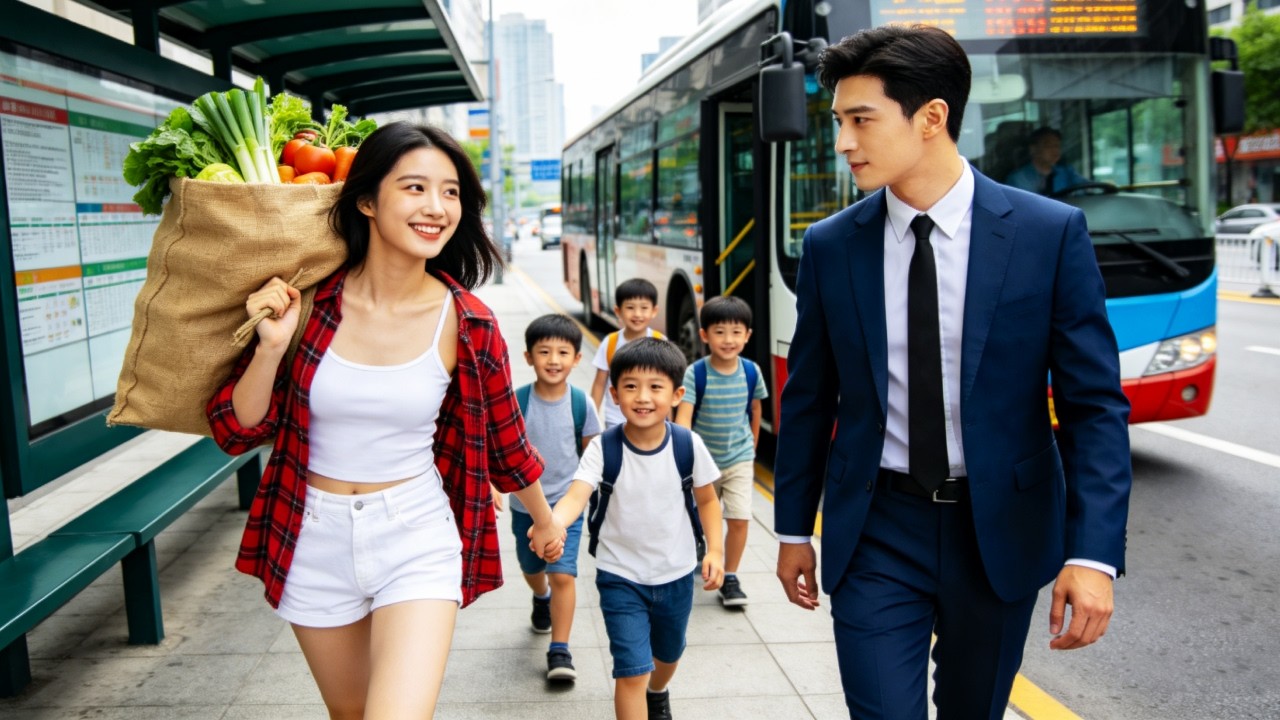 한 어머니가 노인을 도왔다. 그가 CEO의 할아버지인 줄 몰랐다. CEO가 한눈에 반해 행복한 가정을 이루었다.