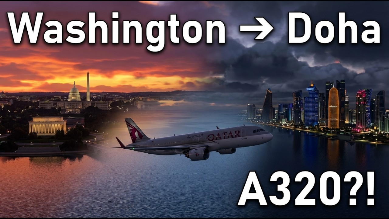 Can an A320 Fly Washington to Doha?! | Qatar Airways Long Haul | MSFS