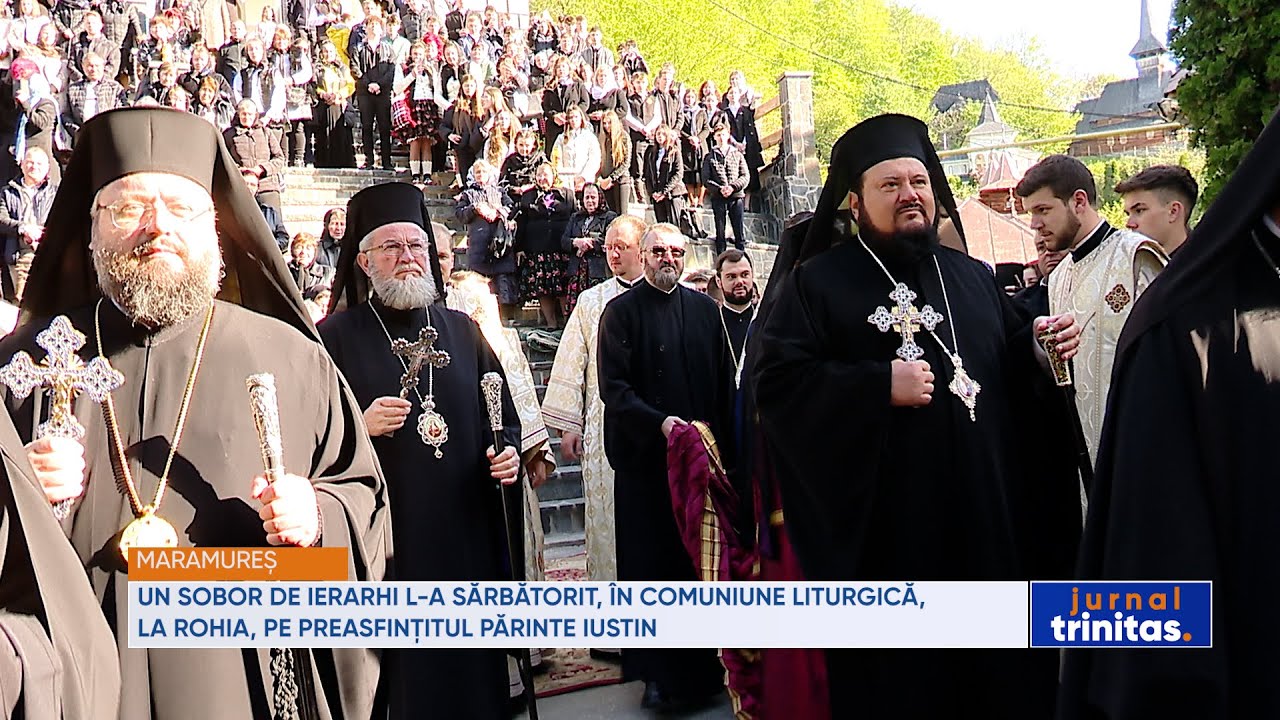 Un sobor de ierarhi l-a sărbătorit, în comuniune liturgică, la Rohia, pe Preasfințitul Iustin