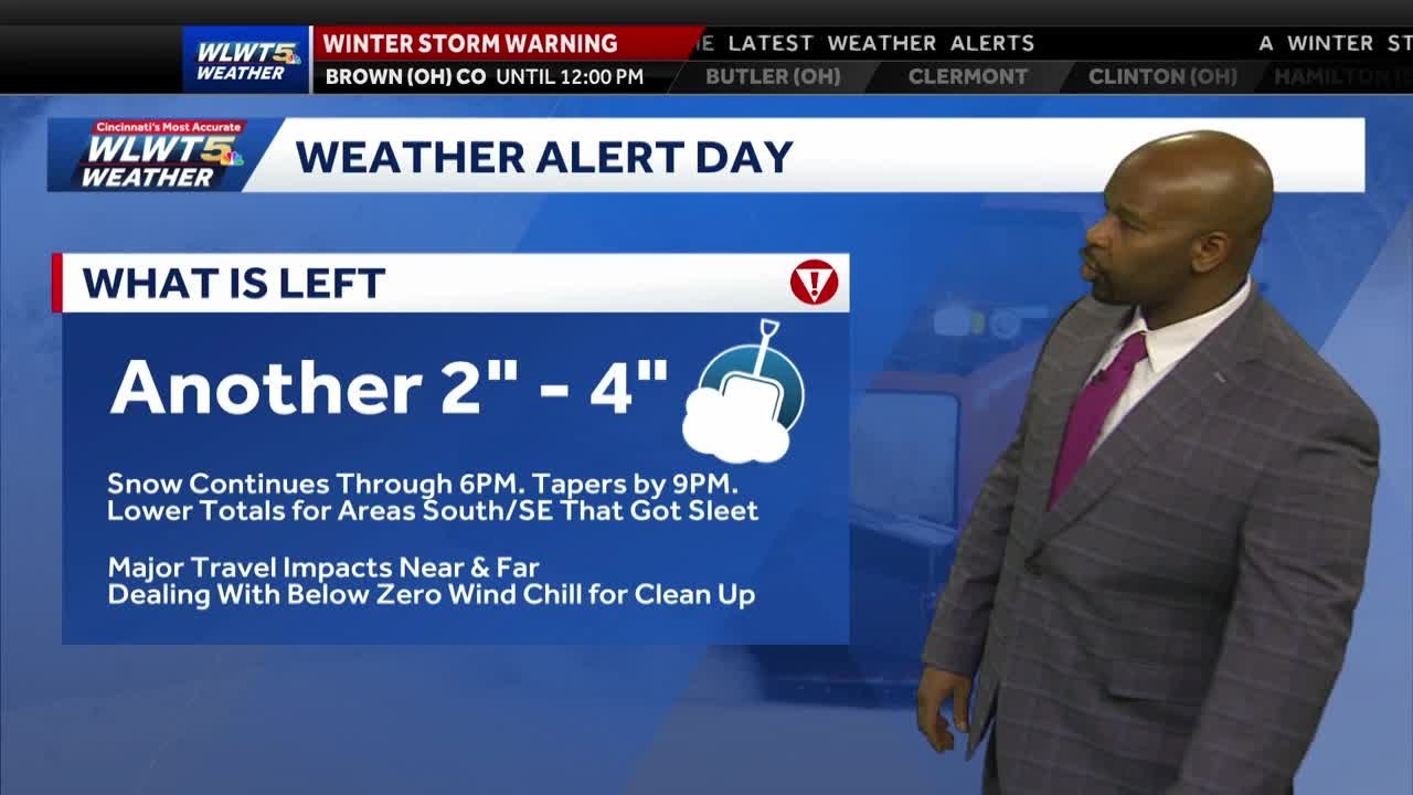Another 2-4 inches to fall before winter storm moves out