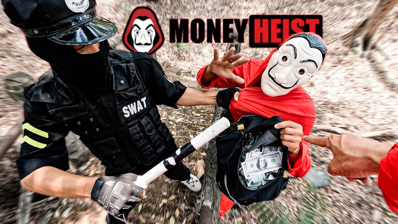 PARKOUR MONEY HEIST  vs POLICE ( bella ciao remix )
