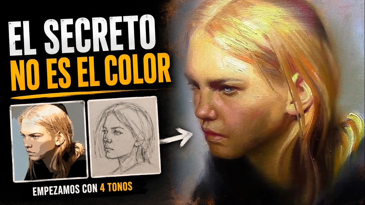 Directo - Pintando retrato al óleo